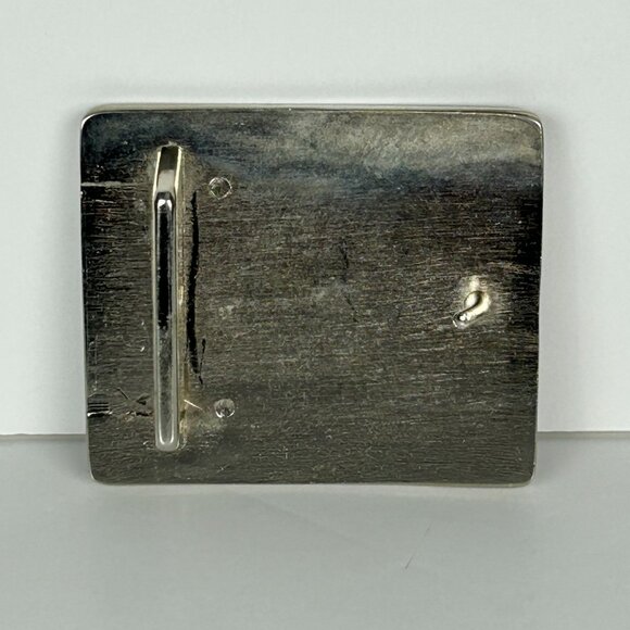 Element Belt Buckle‎ Mens Metal Skateboarding Brown Silver 3"x2.5" - Picture 2 of 6